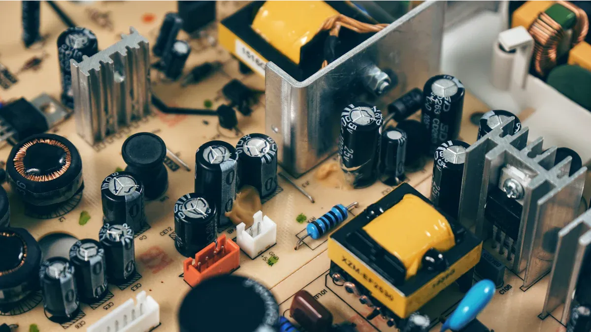 Common Electronic Components on Circuit Boards